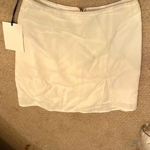 White Sunday best mini skirt never worn